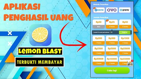 APLIKASI PENGHASIL UANG GRATIS TERBARU TERBUKTI MEMBAYAR | LEMON BLAST