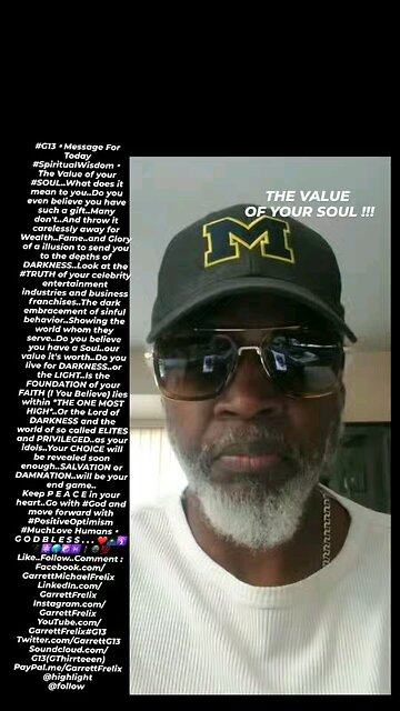 ▪︎THE VALUE OF YOUR SOUL▪︎