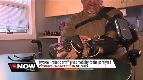 MyoPro "robotic arm" engineered in NE Ohio gives mobility to the paralyzed