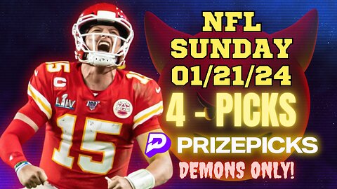 #PRIZEPICKS | BEST #NFL DEMON PLAYER PROPS SUNDAY | 01/21/24 | BEST BETS | #FOOTBALL | TODAY