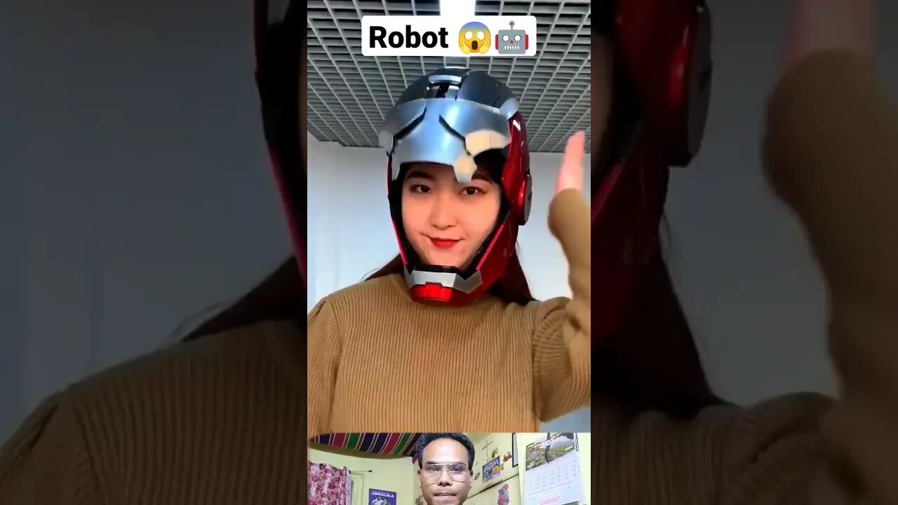 Robot 🤖 helmet #youtubeshorts #respectshorts #reaction #shortvideo #trending #viral