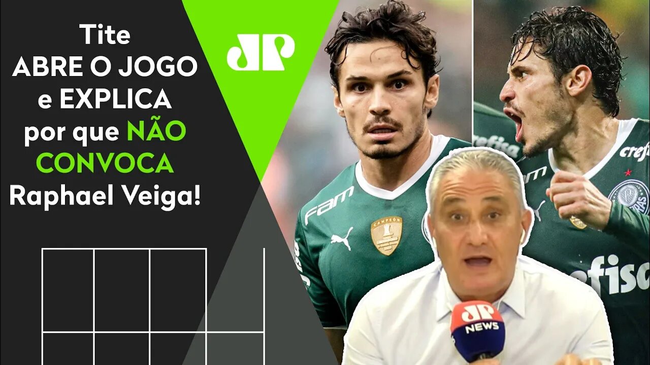 "Eu FALO DE BOA! O VEIGA, pra mim, é..." Tite RESPONDE por que NÃO CONVOCA o meia do Palmeiras!