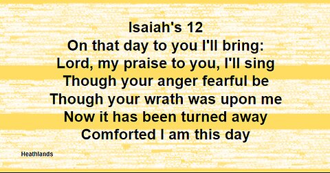 Singing the Old Testament: Isaiah 12: Sing Along