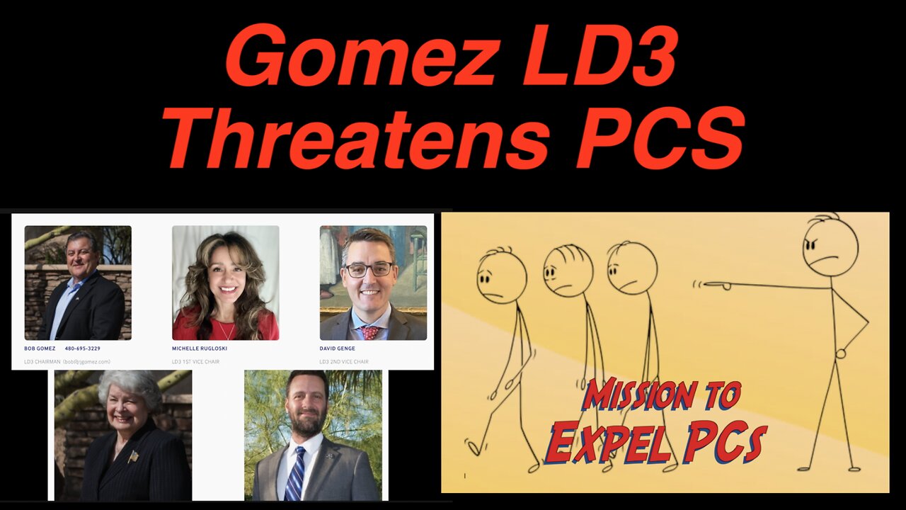 LD3 under the Gomez Board Threatens to Remove PC's for not attending his meetings.