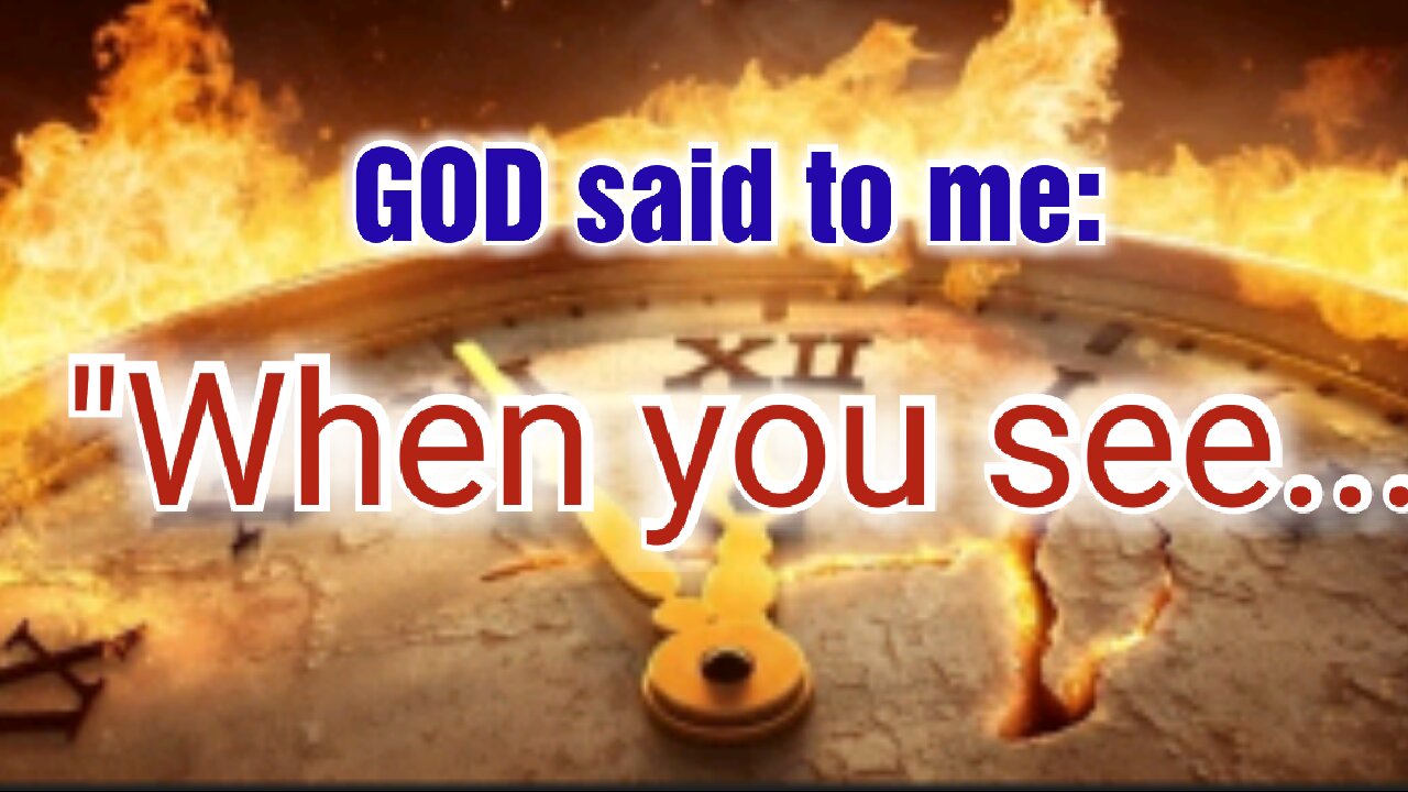 "When you see...." Message from GOD ALMIGHTY YHWH #rapture #Jesus #Yeshua #war #israel #share