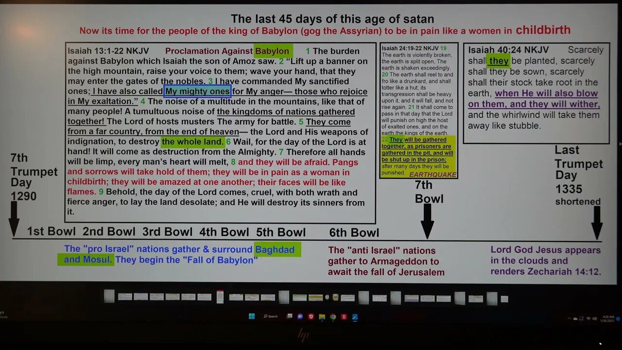 The last 45 days of this age of satan