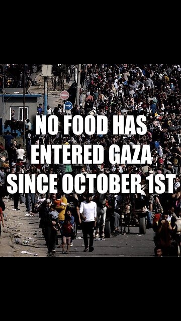 Gaza is not starving. Gaza is being starved by Israel. Forced starvation is an act of genocide.