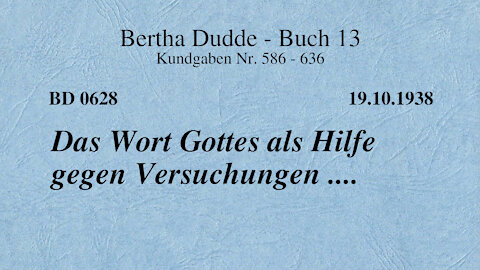 BD 0628 - DAS WORT GOTTES ALS HILFE GEGEN VERSUCHUNGEN ....