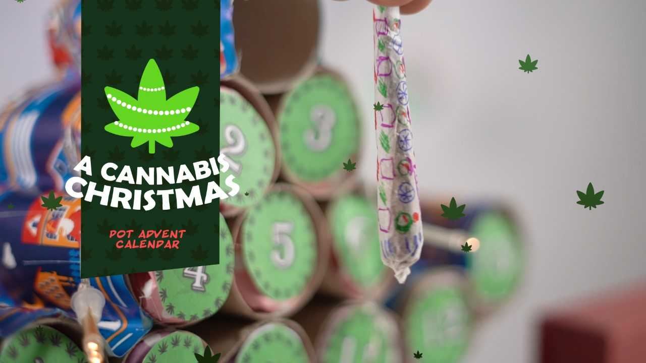 Crea un calendario de Adviento de Navidad para amantes de la marihuana