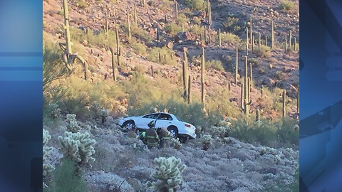 Stopping drivers from falling off Gates Pass Rd