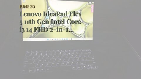 Lenovo IdeaPad Flex 5 11th Gen Intel Core i3 14 FHD 2-in-1 Convertible Laptop (8GB/512GB SDD/Wi...