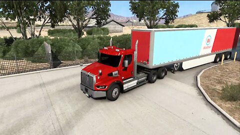 Muat Buah Kering Lokalan Nevada Rute Elko ke Ely Pakai Truk Western Star | American Truck Simulator