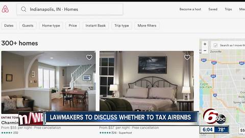 Indiana lawmakers to decide whether to tax Airbnbs