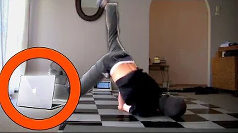 Man Breaks Laptop Breakdancing: Fails of The Week