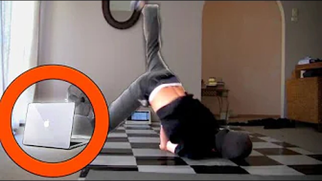 Man Breaks Laptop Breakdancing: Fails of The Week