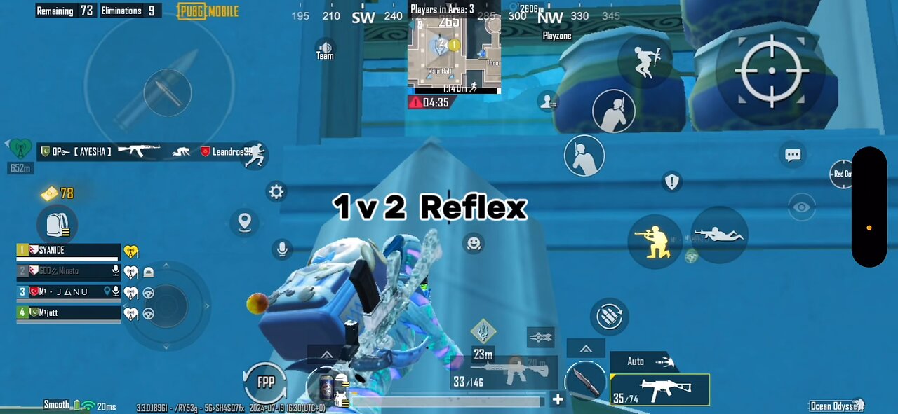 1v2 reflex 😱🔥