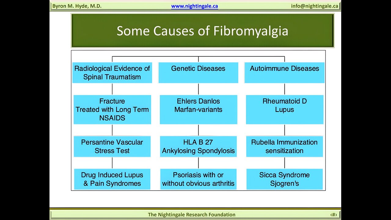 Some causes of Fibromyalgia - Byron Hyde, MD