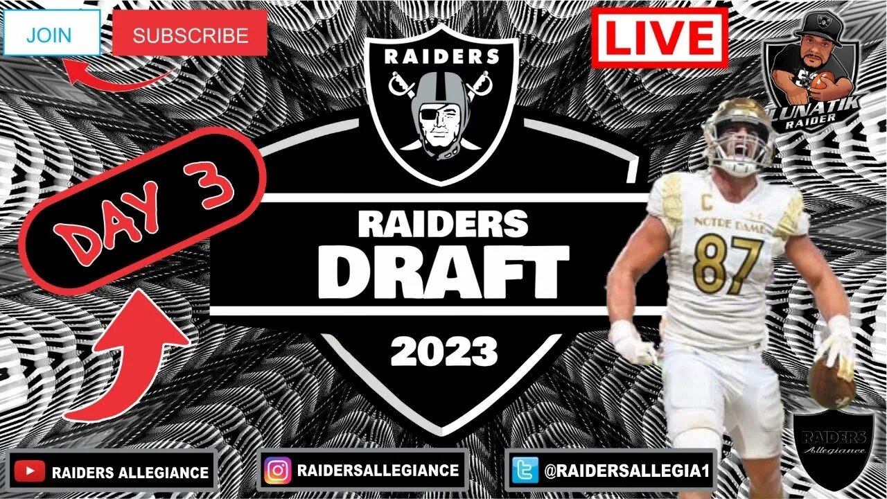 DAY 3 LIVE #RAIDERS DRAFT REACTION! ROUNDS 4-7