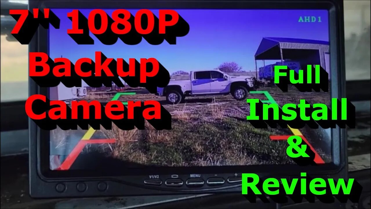 7'' 1080P Backup Camera - Full Install & Review - Nice Image