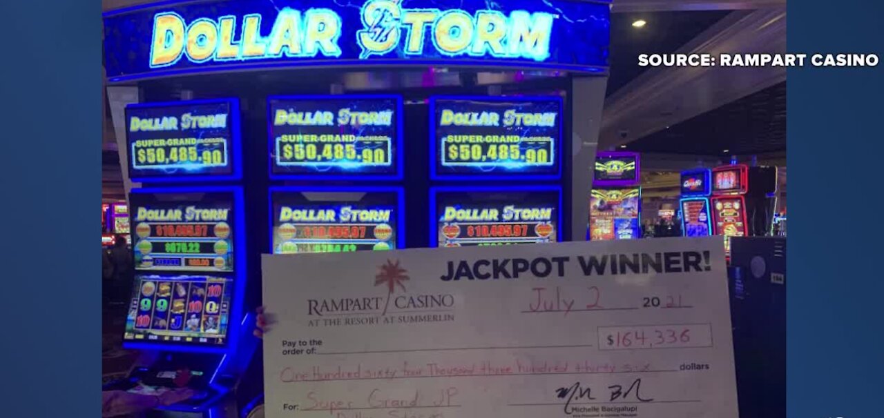 Lucky jackpot hit at Rampart Casino