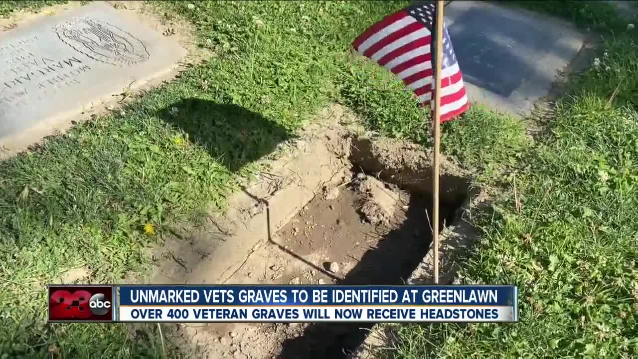 Greenlawn cemetery honoring veterans by giving headstones to soldiers in unmarked graves