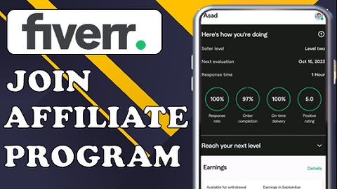 HOW TO JOIN FIVERR AFFILIATE PROGRAM