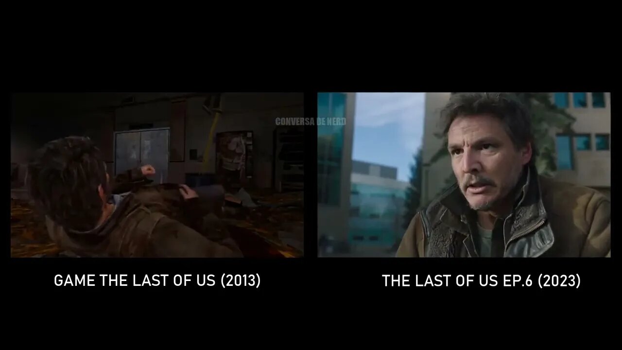 JOEL SE FERINDO: JOGO VS. SÉRIE / (JOEL GETS STABBED - GAME VS. TV SHOW) | The Last of Us