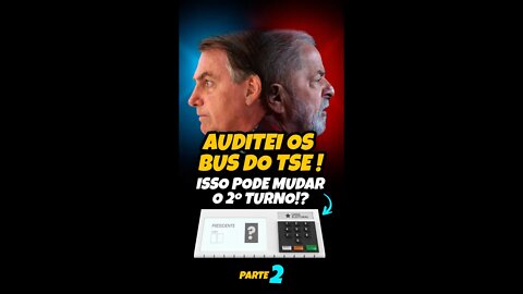 Auditei os BUs do TSE! Isso pode Mudar o 2º Turno?