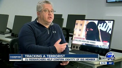 Scientists at CU Denver help journalists independently confirm identify of masked ISIS militant