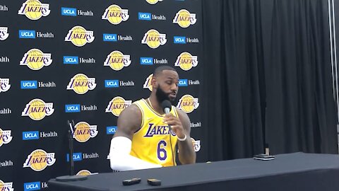 LeBron James the jokes and memes about the Lakers' average age.