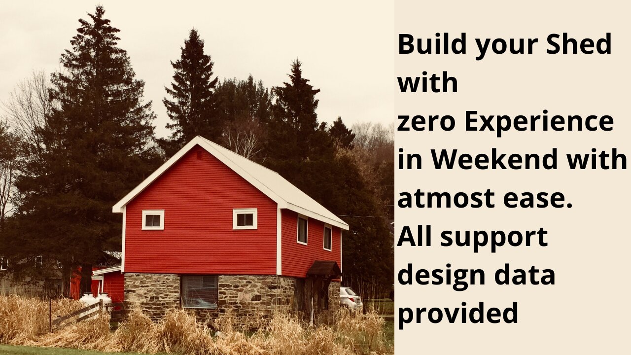 How to build a Shed in a Weekend Even If You've Zero Woodworking Experience!