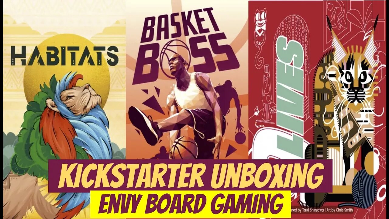 Kickstarter Unboxing: Habitats, Basket Boss, and 9 Lives