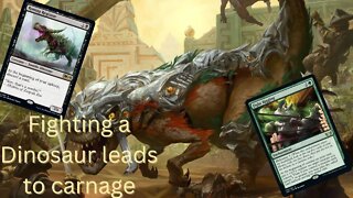 Thursday Carnage | MTG Pioneer Fight Rigging Dinosaurs #shorts #shortsvideo #mtg