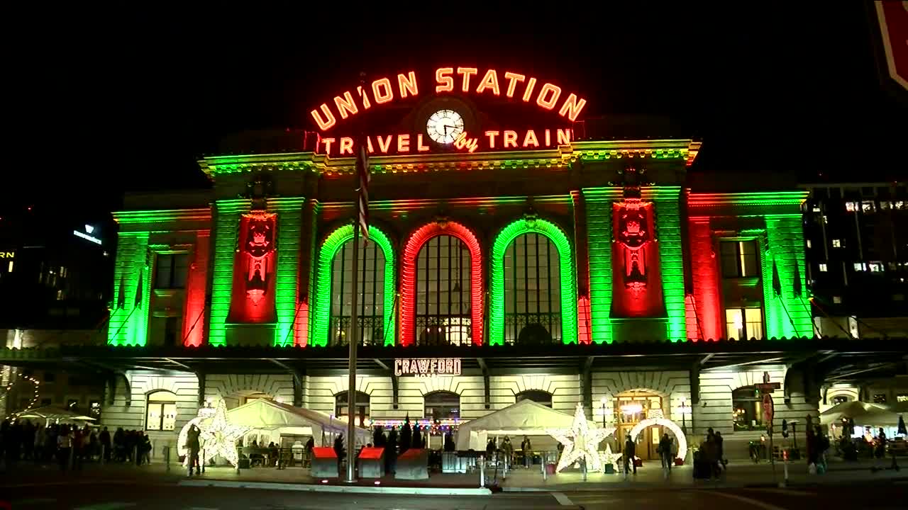 Grand Illumination at Union Station sees reduced crowds as Denver tightens restrictions