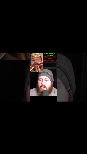 MMA Guru gets a donation from MMA Joey! Why is Joey always so hungry? Big ups Nathan's hot dogs!