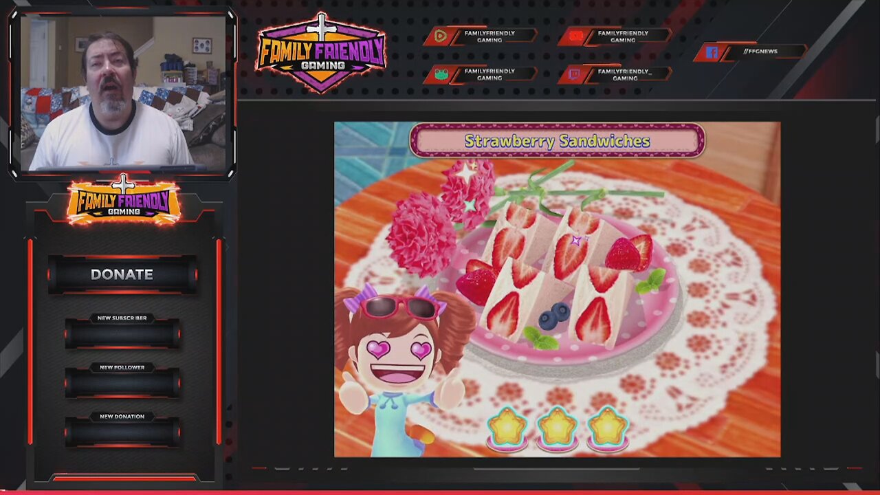 Cooking Mama Cuisine Strawberry Sandwiched