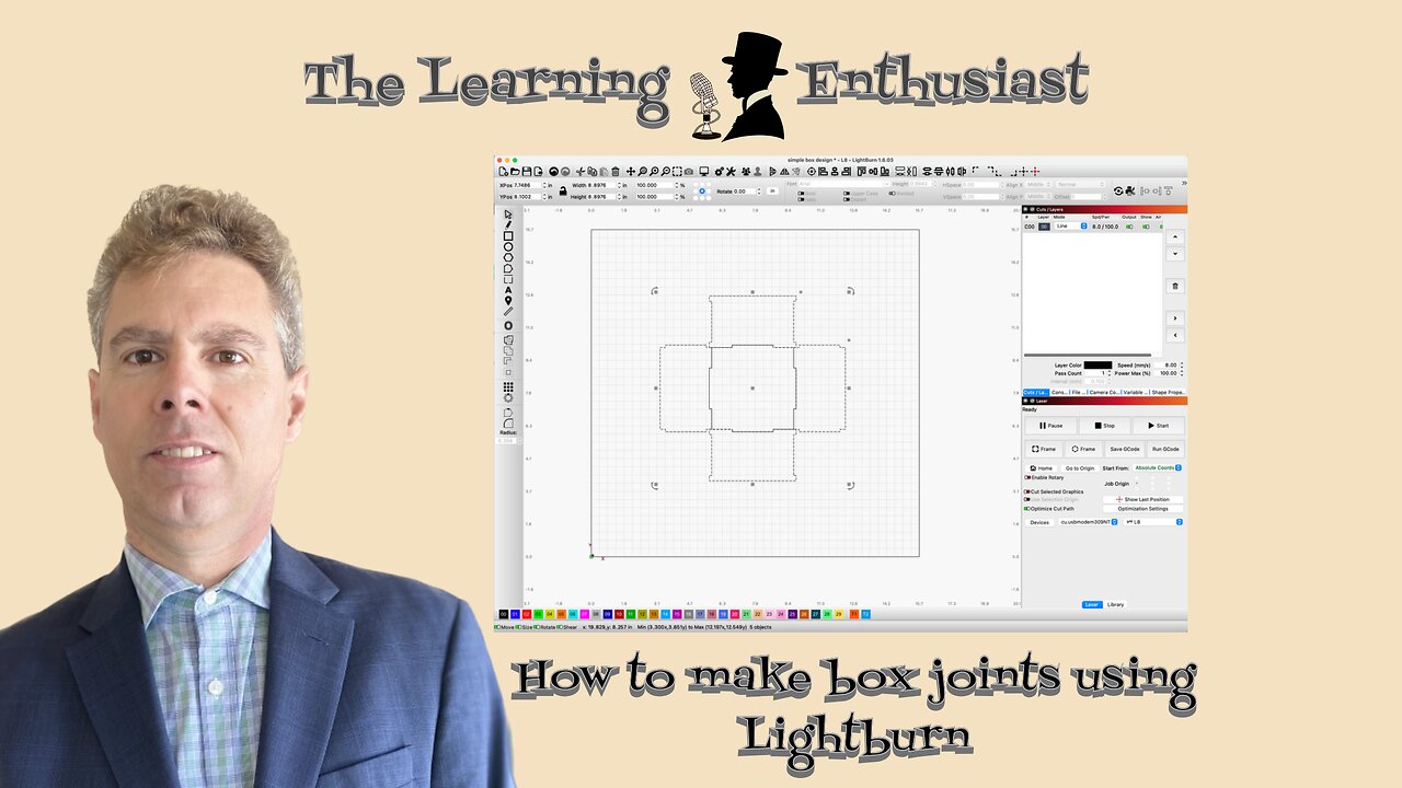 How to Make Box Joints using Lightburn