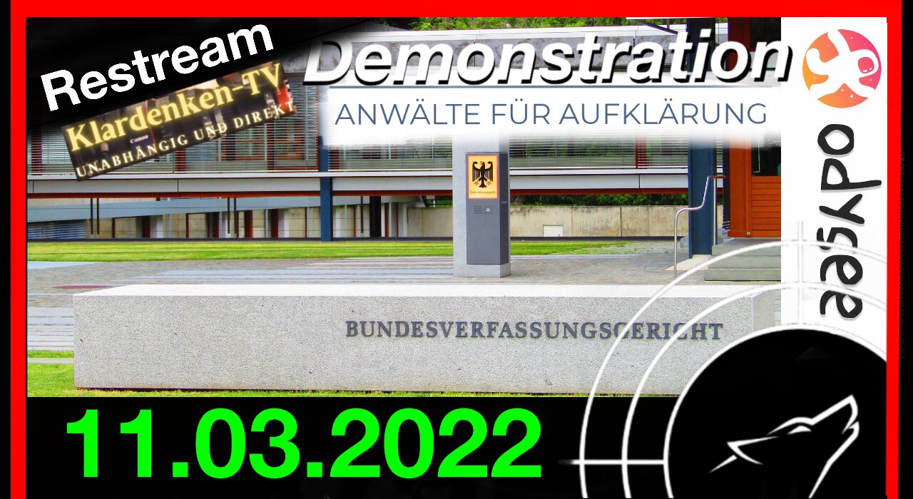 RESTREAM I Demonstration der AfA vor dem BVerfG in Karlsruhe am 11.03.2022