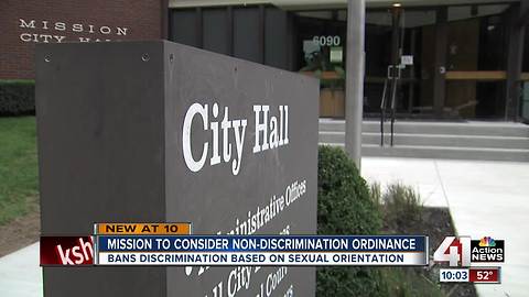 Mission, KS considers discrimination ordinance