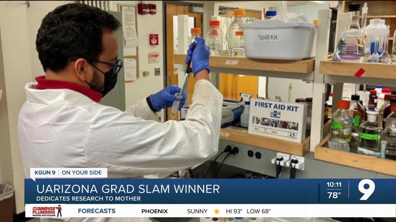 UArizona Grad Slam Winner dedicates research to mother