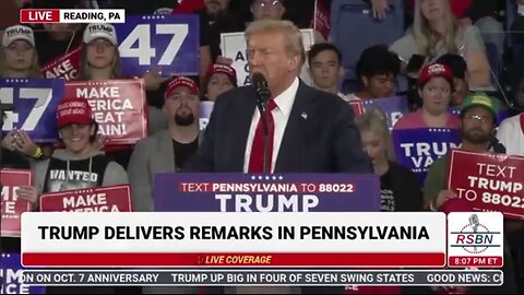 Trump ​H​olds a Rally in ​R​eading, Pennsylvania [Full Speech]