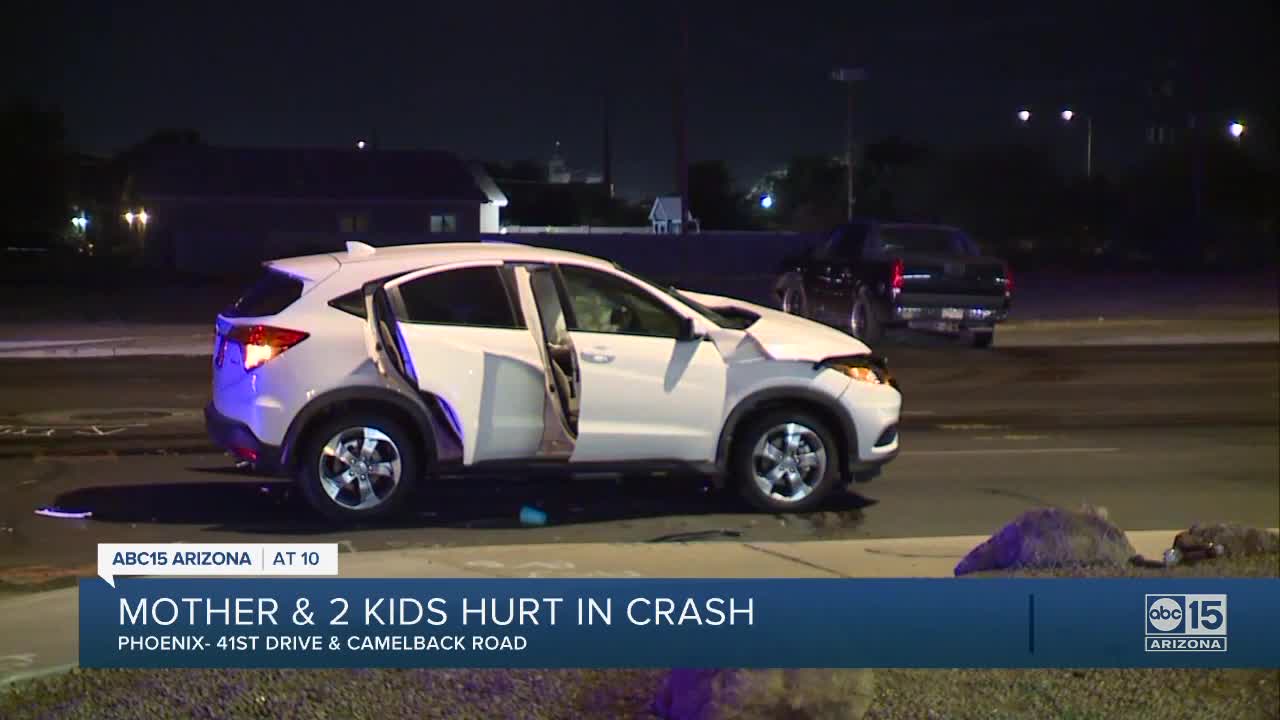 PD: Two children, one adult injured in hit-and-run in west Phoenix