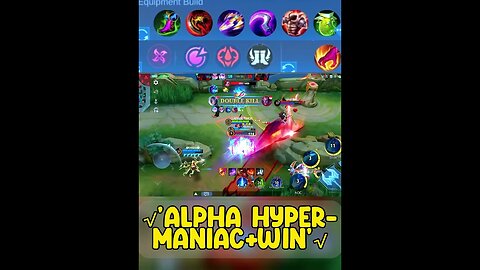 MANIAC-HIGHLIGHT ALPHA-MLBB #mobilelegend #mpl #mlbb #mplid #mlbbesports #shorts #shortsvideo