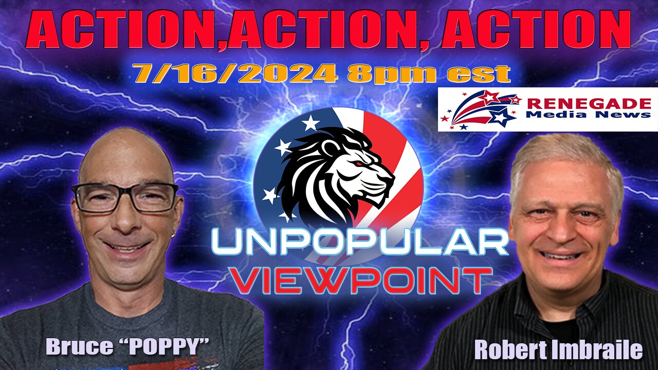 Action NOT Words!!! 7/16/24 8pm est with Robert Imbraile