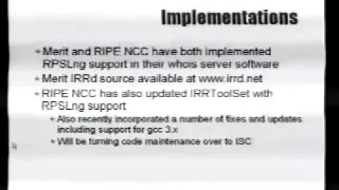 RPSLng Status Update