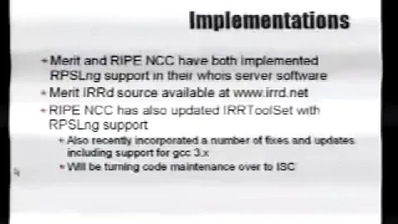 RPSLng Status Update