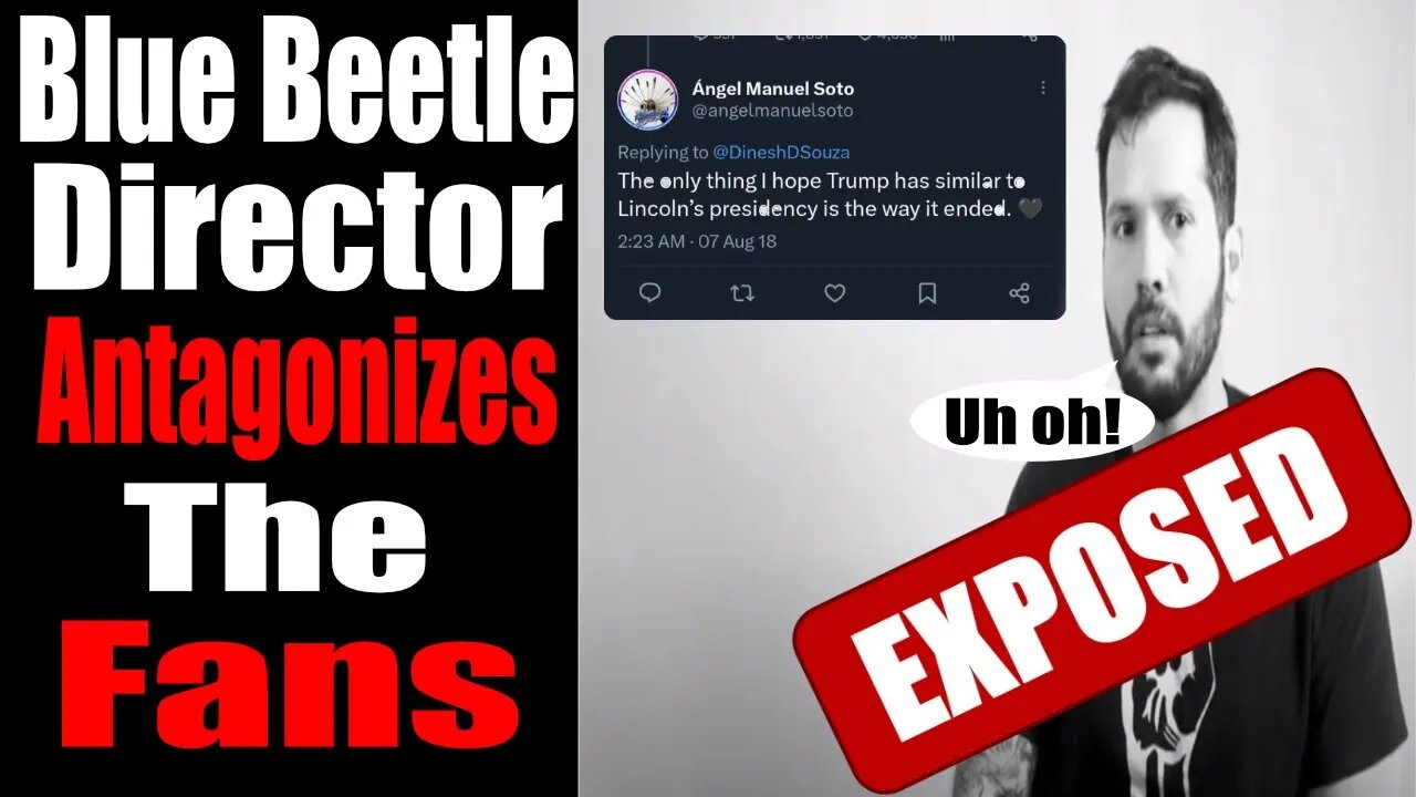 Blue Beetle Director EXPOSED after DELETING an Old Tweet calling for HARM Towards a Former President