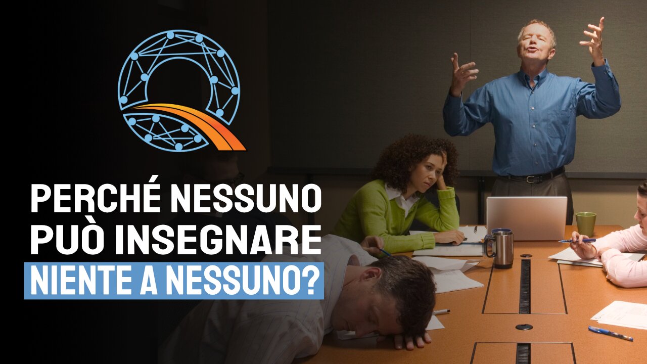 👨🏫 Perché nessuno può insegnare niente a nessuno?
