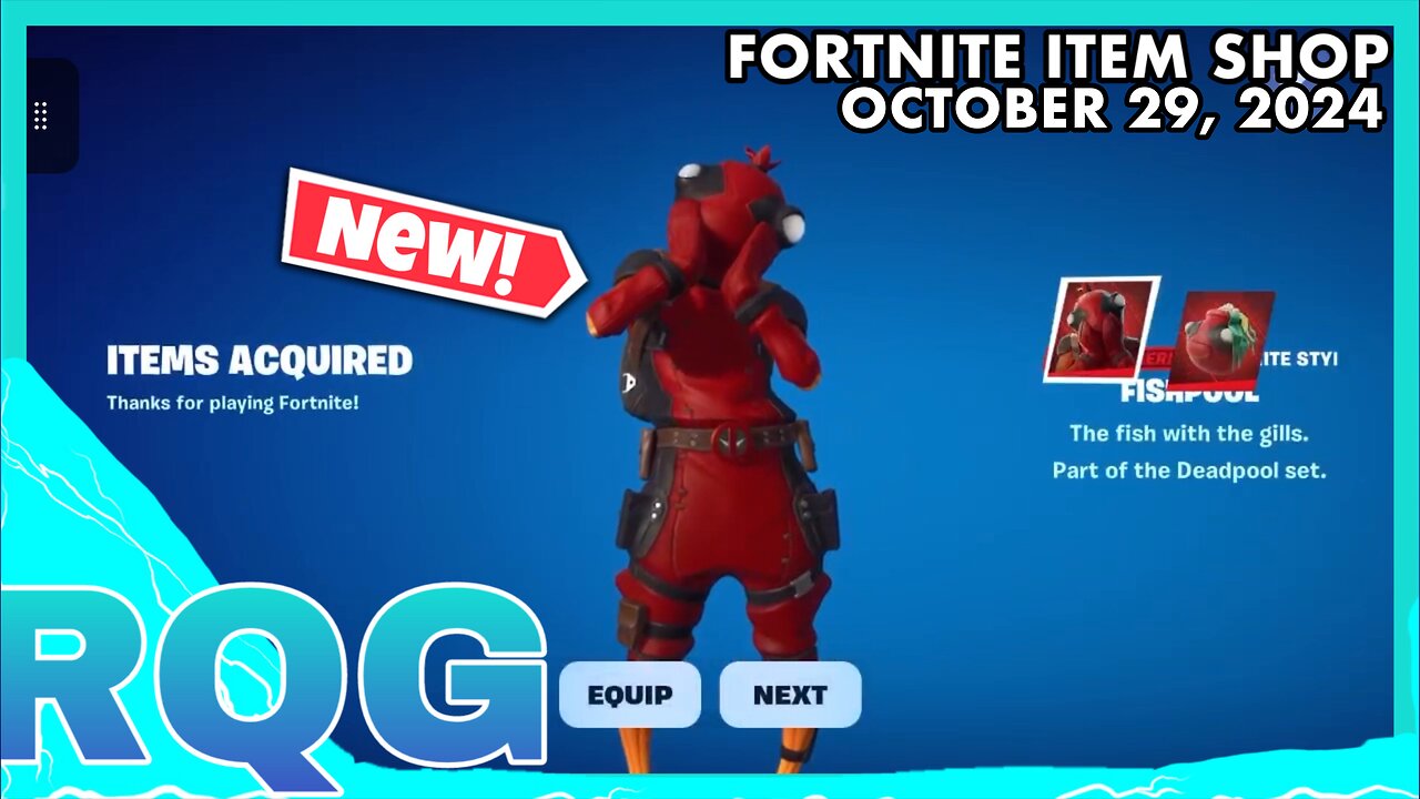 “NEW” FISHPOOL SKIN IS HERE… WOW. FORTNITE ITEM SHOP (October 29, 2024)