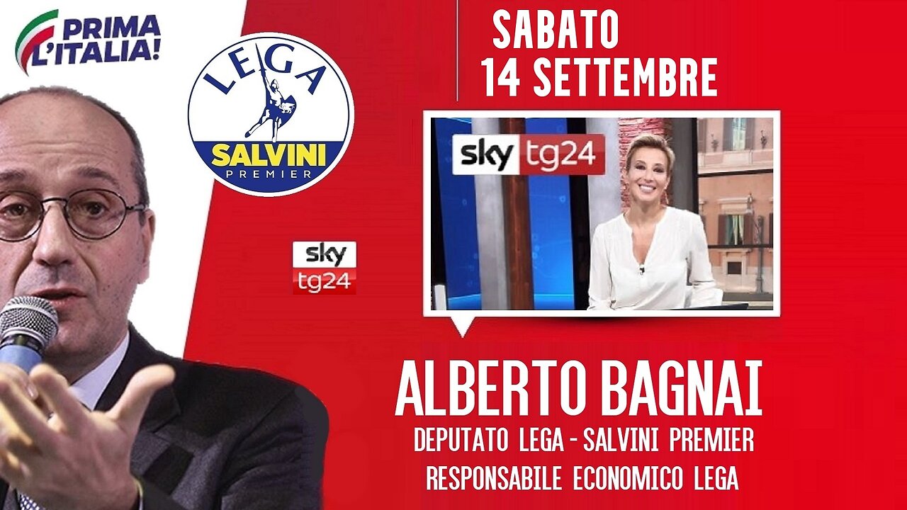 🔴 Interventi dell'On. Alberto Bagnai, ospite ad "Agenda" su SkyTg24 (14/09/2024).